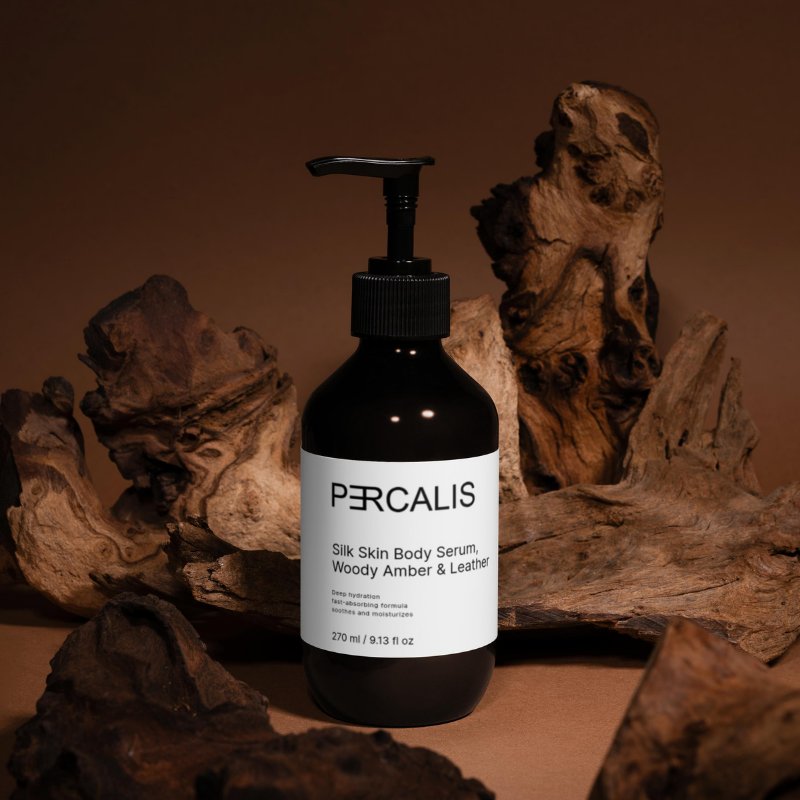 Silk Skin Body Serum, Woody Amber & Leather