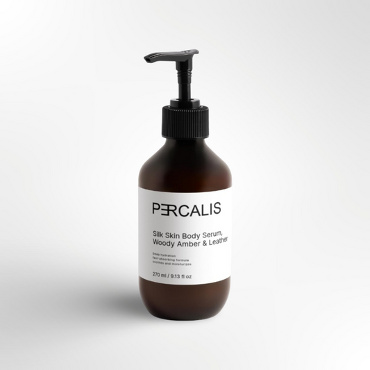 Silk Skin Body Serum, Woody Amber & Leather